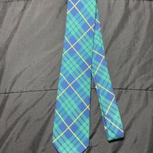 Tommy Hilfiger blue and Green Plaid Men's Tie